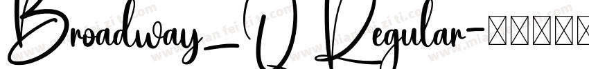 Broadway_Q Regular字体转换